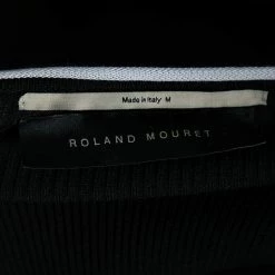 Roland Mouret Black Rib Knit Off Shoulder Long Sleeve Top M For Women 17 Roland Mouret Black Rib Knit Off Shoulder Long Sleeve Top M For Women -Roland Mouret Sales Store luxury women roland mouret used clothes p598899 007