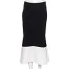 Roland Mouret Black Crepe Contrast Paneled Midi Skirt M For Women -Roland Mouret Sales Store luxury women roland mouret used clothes p599379 001