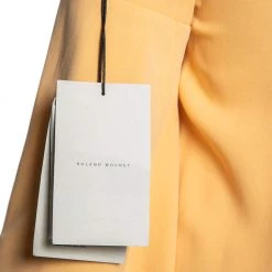 Roland Mouret Pale Orange Crepe Contrast Trim Conway Short Dress M For Women -Roland Mouret Sales Store luxury women roland mouret used clothes p608956 011