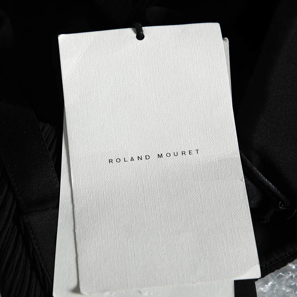 Roland Mouret Black Crepe Cross Over Maida Crop Top L For Women 9 Roland Mouret Black Crepe Cross Over Maida Crop Top L For Women - Image 7