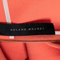 Roland Mouret Neon Orange Wool Sheath Dress M For Women -Roland Mouret Sales Store luxury women roland mouret used clothes p617485 005