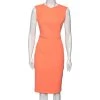 Roland Mouret Neon Orange Wool Sheath Dress M For Women -Roland Mouret Sales Store luxury women roland mouret used clothes p617485 009