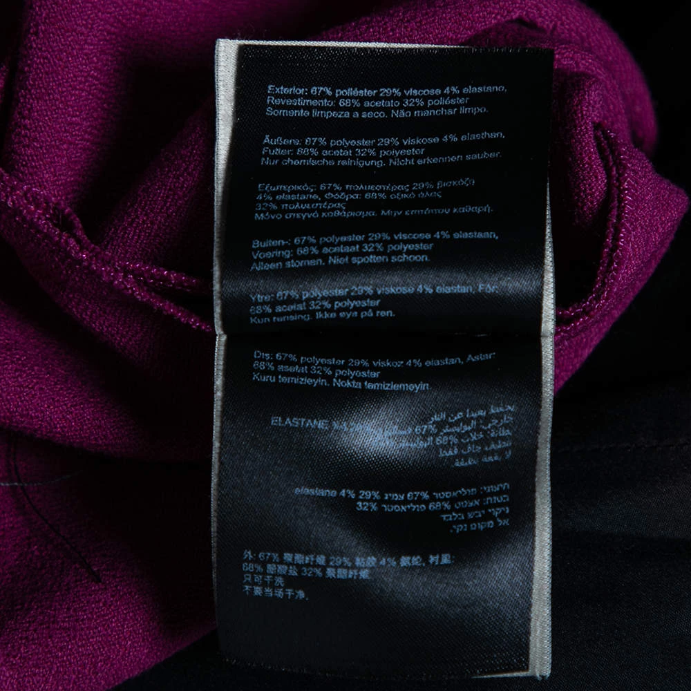 Roland Mouret Purple Crepe Midi Dress M For Women 10 Roland Mouret Purple Crepe Midi Dress M For Women - Image 8