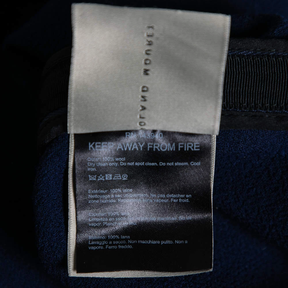 Roland Mouret Navy Blue Wool Crepe Pencil Skirt M For Women 8 Roland Mouret Navy Blue Wool Crepe Pencil Skirt M For Women - Image 6