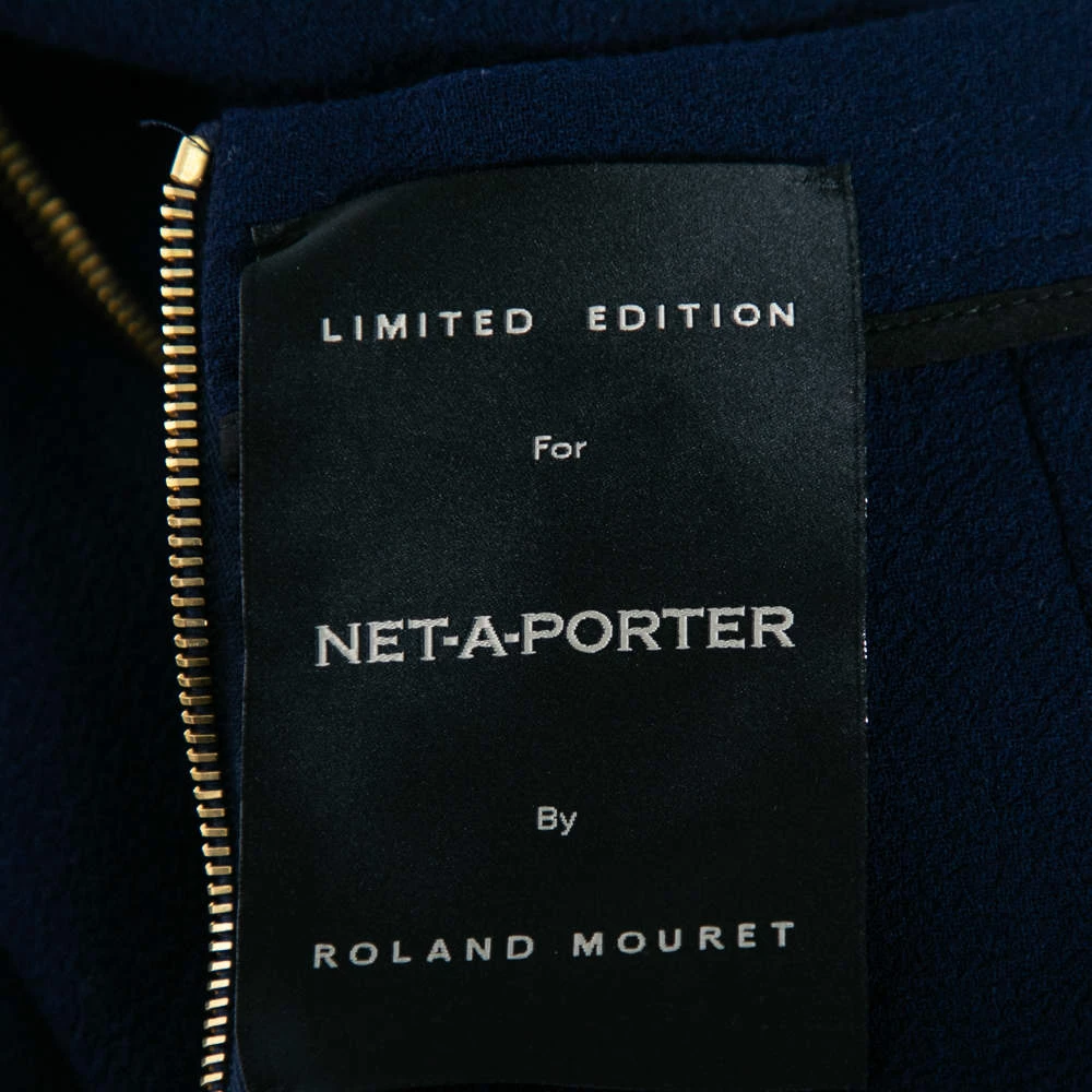 Roland Mouret Navy Blue Wool Crepe Pencil Skirt M For Women 10 Roland Mouret Navy Blue Wool Crepe Pencil Skirt M For Women - Image 8