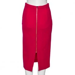 Roland Mouret Limited Edition Pink Wool Crepe Arreton Pencil Skirt M For Women -Roland Mouret Sales Store luxury women roland mouret used clothes p618623 004