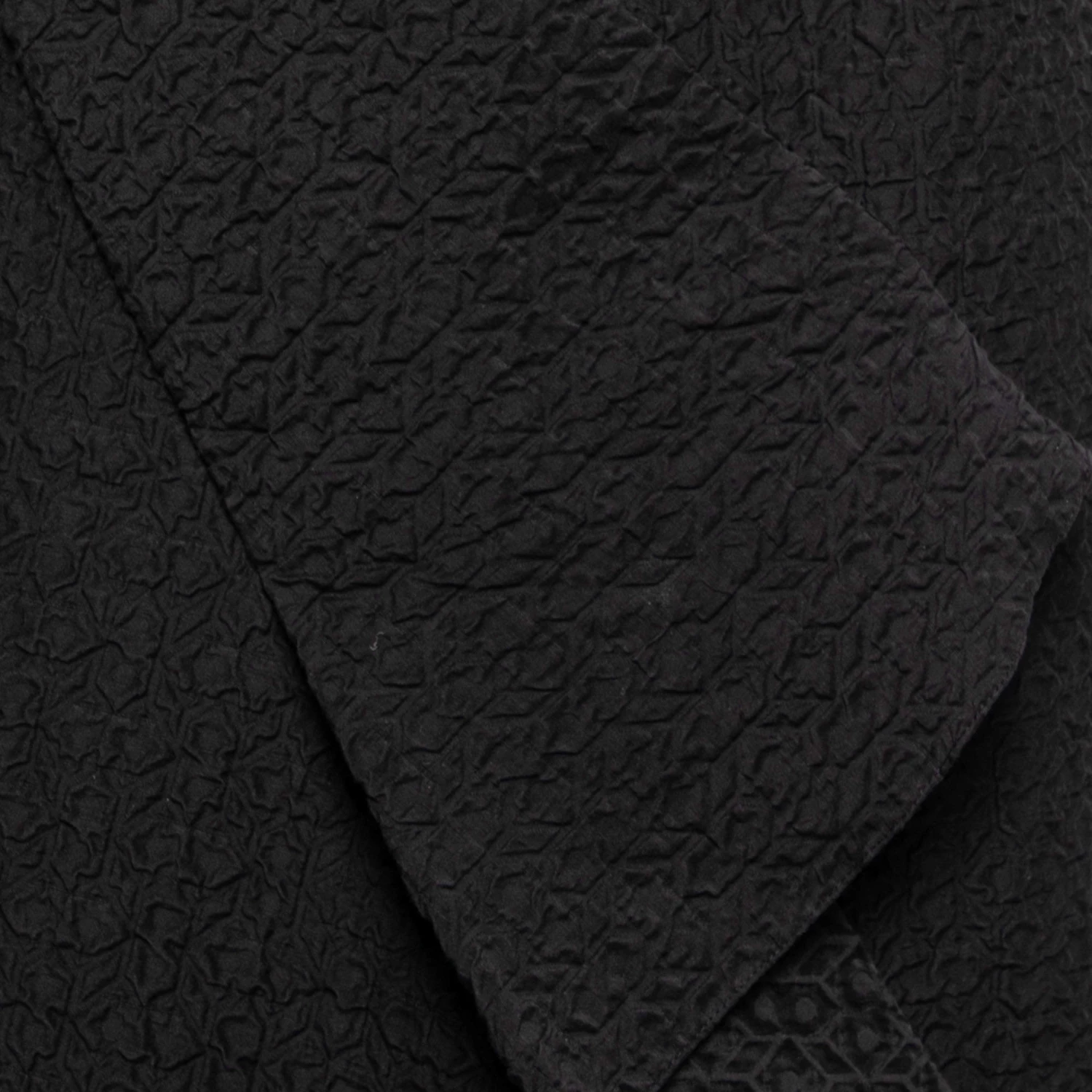 Roland Mouret Black Textured Cotton & Crepe Knee Length Skirt M For Women 4 Roland Mouret Black Textured Cotton & Crepe Knee Length Skirt M For Women - Image 3