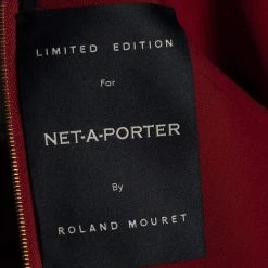 Roland Mouret Red Cady Belted Dress L For Women 10 Roland Mouret Red Cady Belted Dress L For Women -Roland Mouret Sales Store luxury women roland mouret used clothes p668343 005