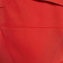 Roland Mouret Orange Cady Asymmetrical Neckline Dress L For Women -Roland Mouret Sales Store luxury women roland mouret used clothes p669480 004