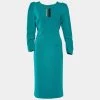 Roland Mouret Blue Crepe Zip Closure Dress L For Women -Roland Mouret Sales Store luxury women roland mouret used clothes p669508 001