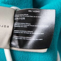 Roland Mouret Turquoise Blue Wool Zip Front Cropped Jacket M For Women -Roland Mouret Sales Store luxury women roland mouret used clothes p672062 004