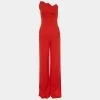 Roland Mouret Red Crepe Colston One Shoulder Jumpsuit S For Women -Roland Mouret Sales Store luxury women roland mouret used clothes p678205 003