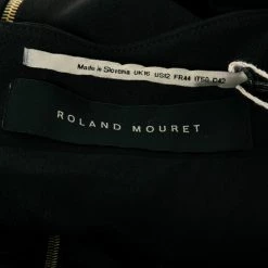 Roland Mouret Black Crepe Dress L For Women -Roland Mouret Sales Store luxury women roland mouret used clothes p680946 006