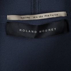 Roland Mouret Slate Grey Double Faced Solar Jacket M For Women -Roland Mouret Sales Store luxury women roland mouret used clothes p81988 005